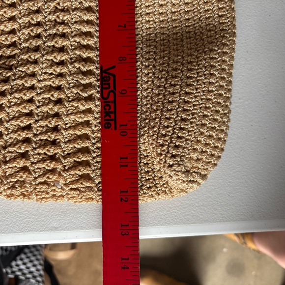 The Sak Sequoia Crochet Strap Hobo, Single Should Strap, Bamboo Cream W/ Tassle - Picture 8 of 9